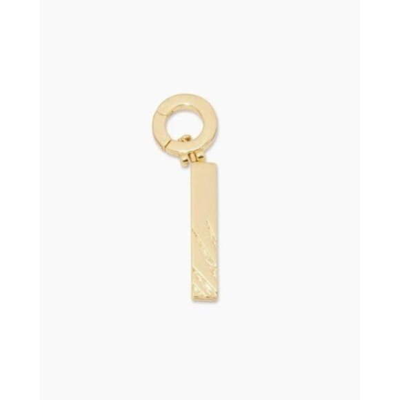 Gorjana Parker Charm Pendant Alphabet  Initial "I" Gold Plated - Picture 1 of 11